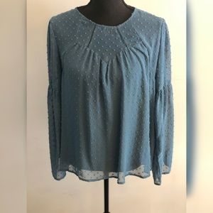 Blue Babydoll Blouse
